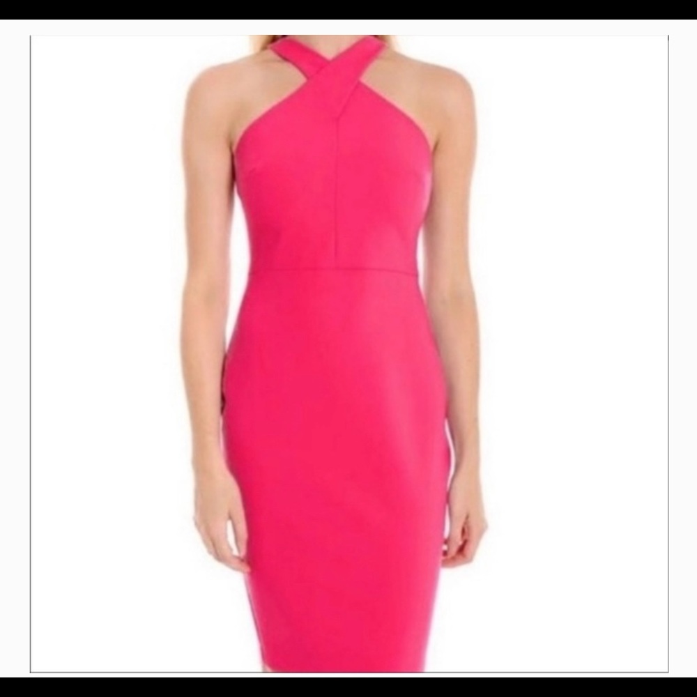 NWOT Likely Carolyn Halterneck Dress Pink Size 00